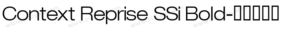 Context Reprise SSi Bold字体转换
